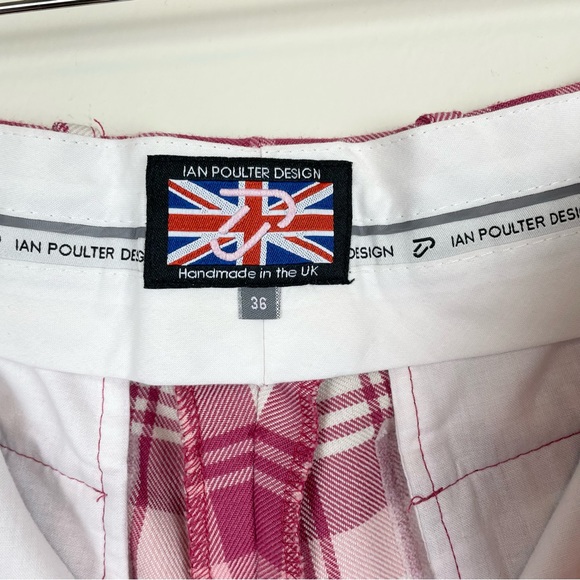 Ian Poulter Design Tartan Golf Shorts Size 36 - Picture 2 of 4